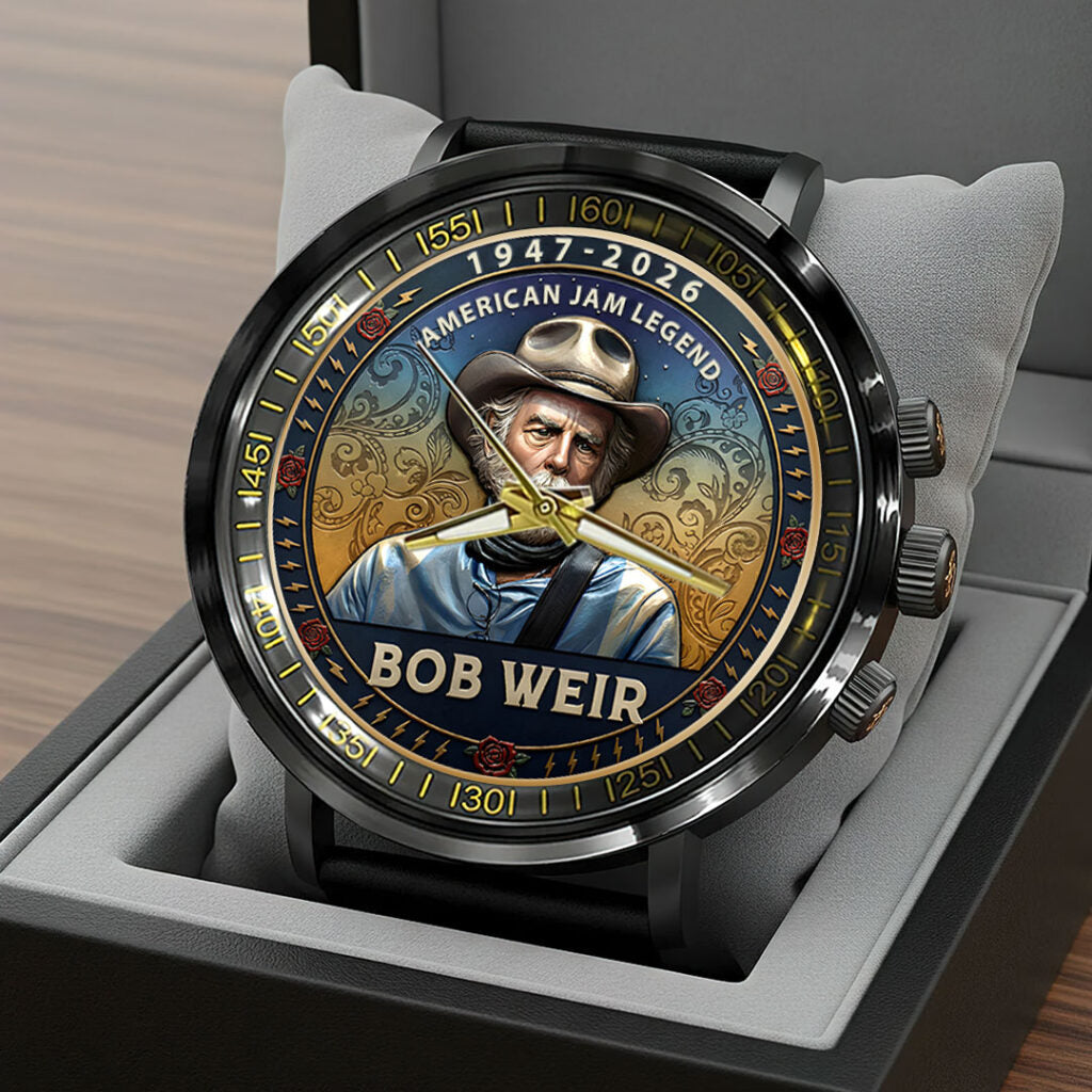 Grateful Dead x Bob Weir Black Stainless Steel Watch - HOATT15749