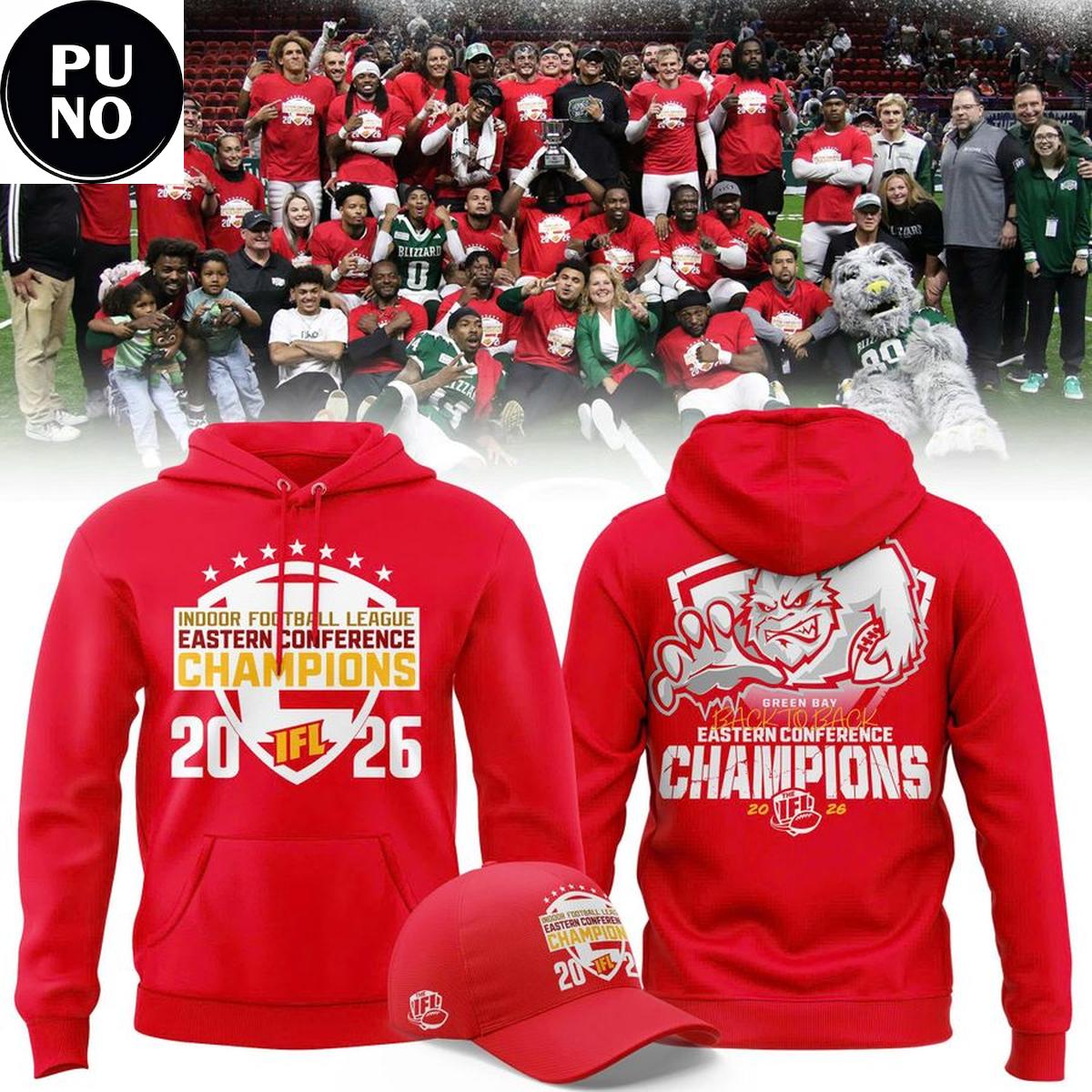 Green Bay Blizzard 2026 Eastern Conference Champions Hoodie T-Shirt