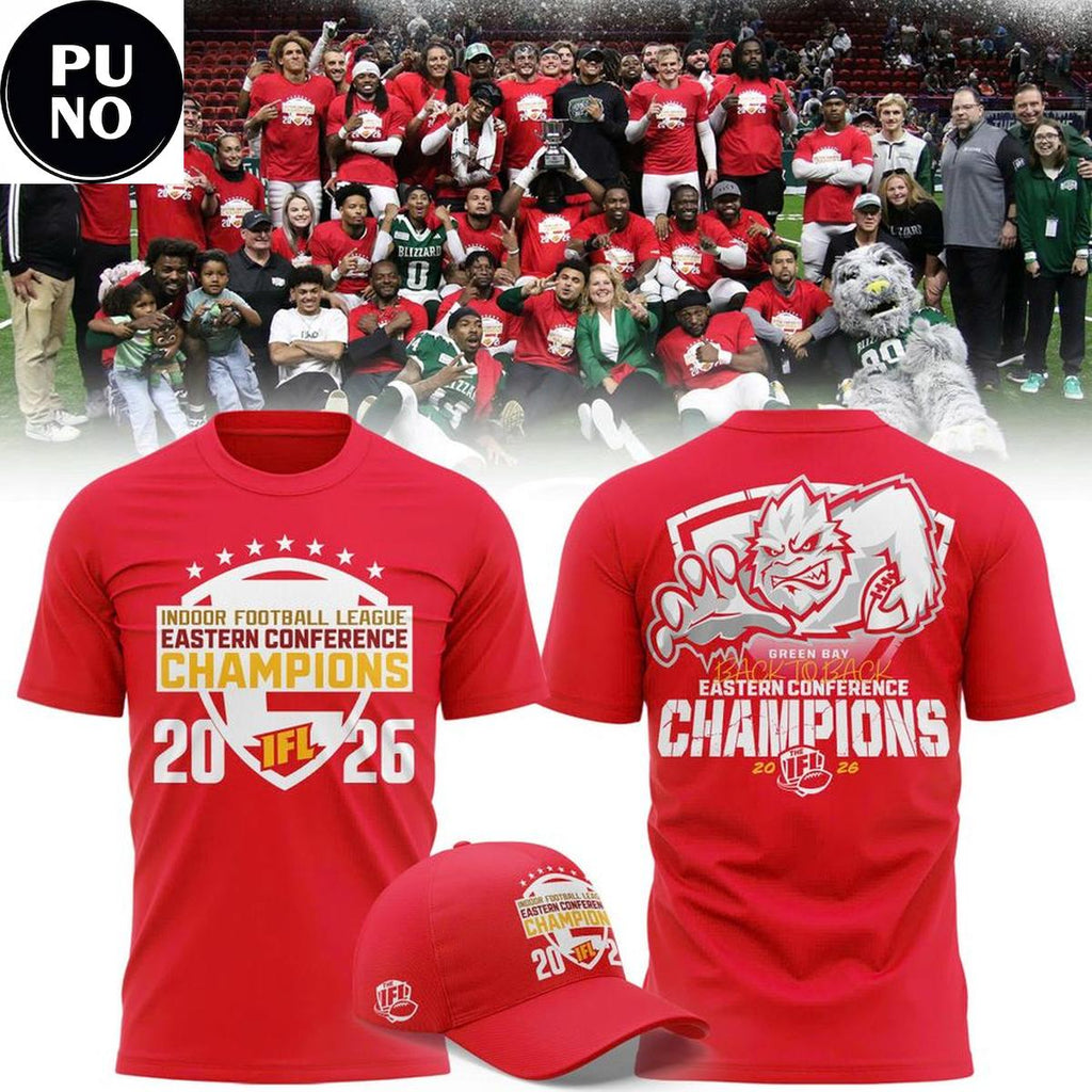 Green Bay Blizzard 2026 Eastern Conference Champions Hoodie T-Shirt