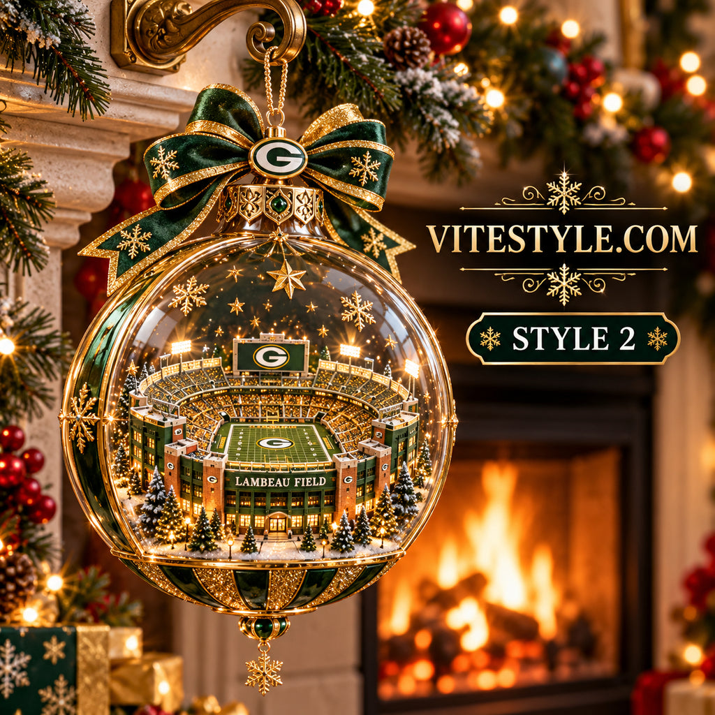 Green Bay Packers Lambeau Field Stadium Christmas Ornament