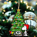 Green Bay Packers Snoopy Peanuts Custom Christmas Ornament Xmas Tree Decorations