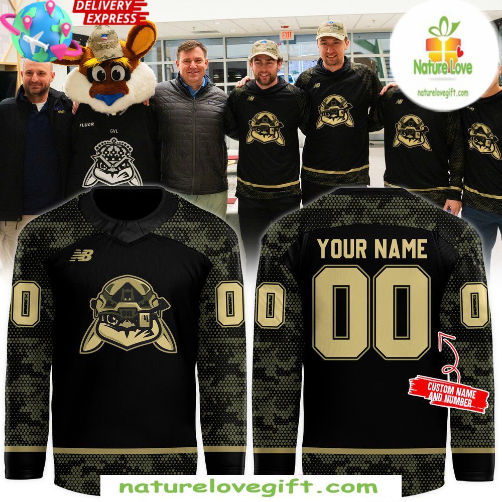 2026 Greenville Swamp Rabbits Military Jersey Hockey Appreciation