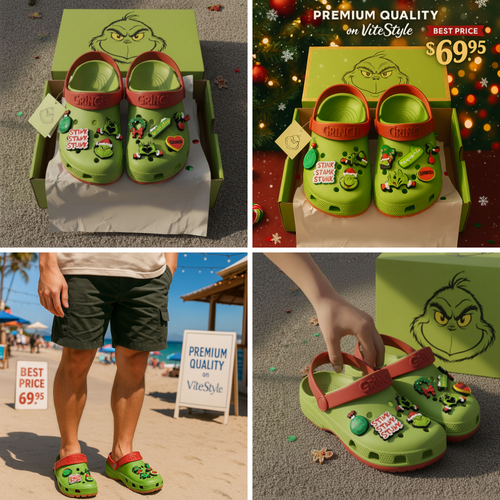 RARE Grinch Croc Charms
