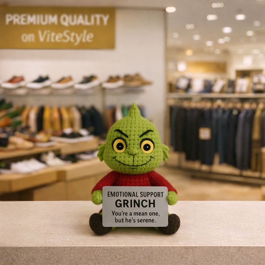 Grinch Crochet Emotional Support Doll