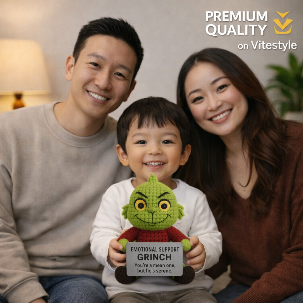 Grinch Crochet Emotional Support Doll