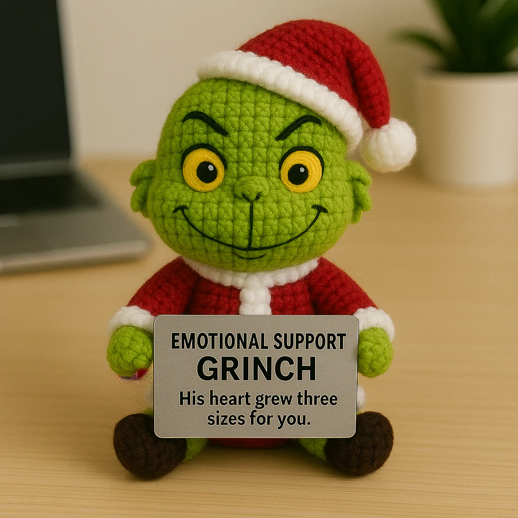 Grinch Crochet Emotional Support Doll