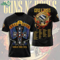 Guns N’ Roses 2026 World Tour 3D Graphic T-Shirt Version 2