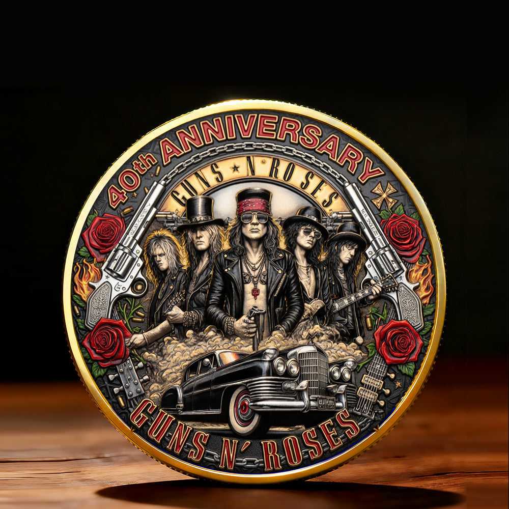 Guns N’ Roses 40th Anniversary Commemorative Coin – TMTHU4676