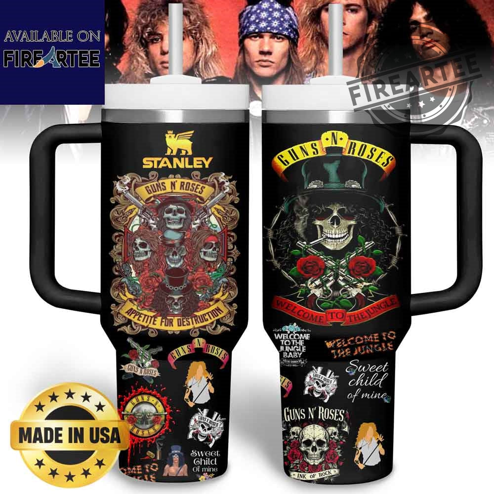 Guns N’ Roses Stanley Cup 40 oz Tumbler With Handle