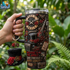 Guns N Roses Welcome To The Jungle Appetite For Destruction Tumbler with Handle