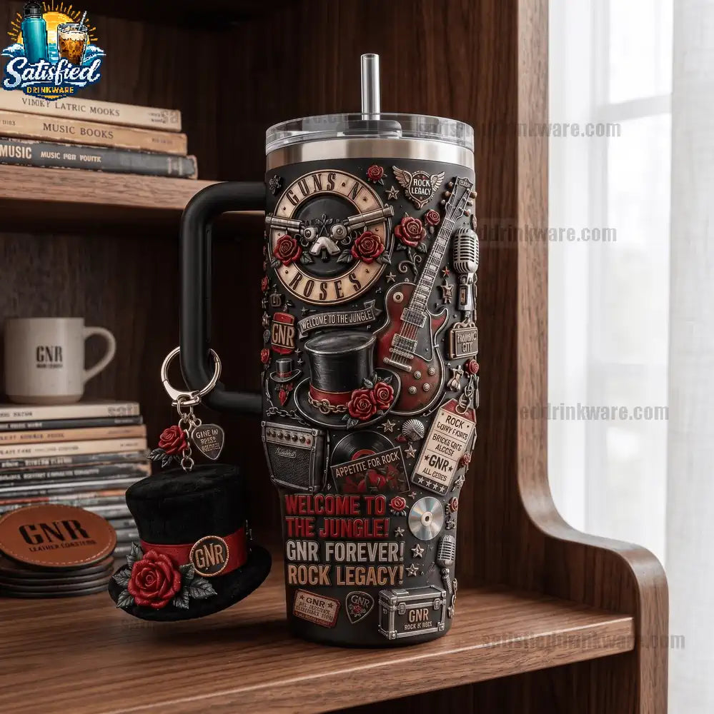 Guns N Roses Welcome To The Jungle Appetite For Destruction Tumbler with Handle