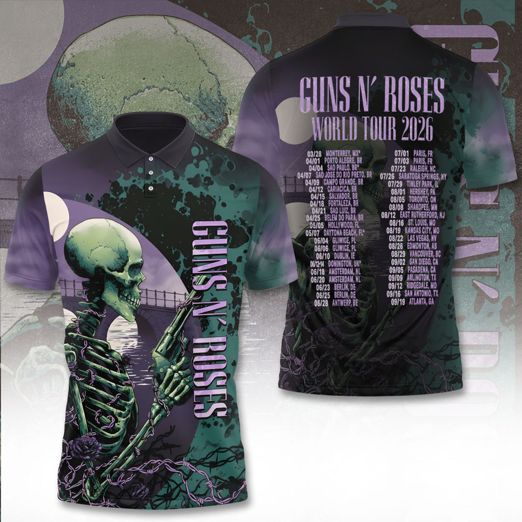 Guns N’ Roses Tour 2026 3D Apparel – TANTN24305