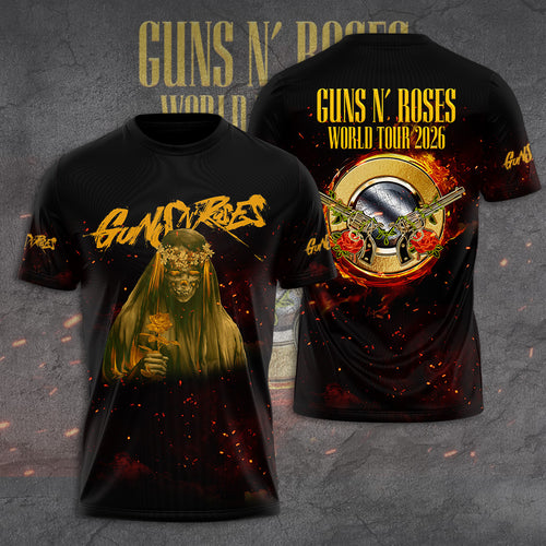 Guns N’ Roses Tour 2026 3D Apparel – GNE6125