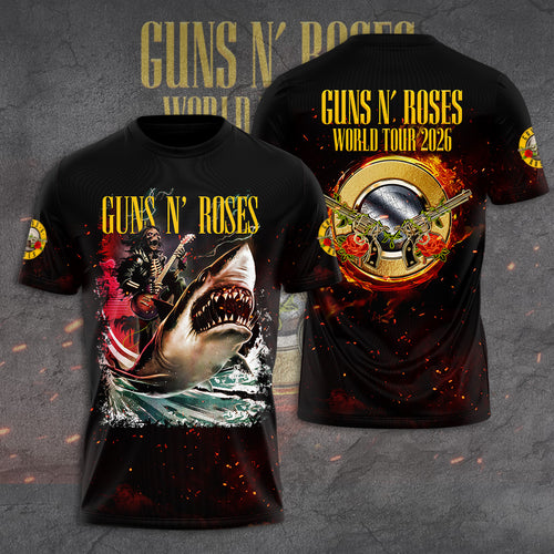 Guns N’ Roses Tour 2026 3D Apparel – GNE6295