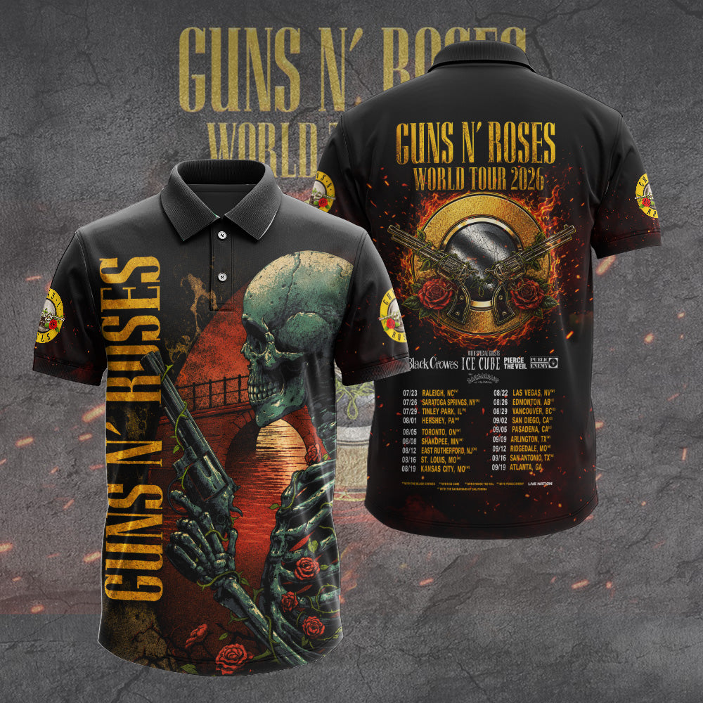 Guns N’ Roses Tour 2026 3D Apparel – GNE8027