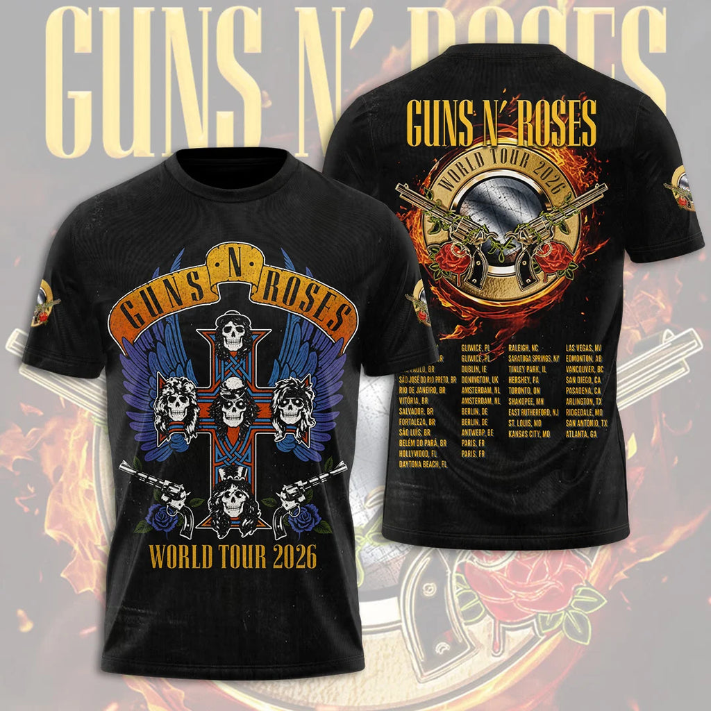 Guns N’ Roses 2026 3D Apparel – GNE8202