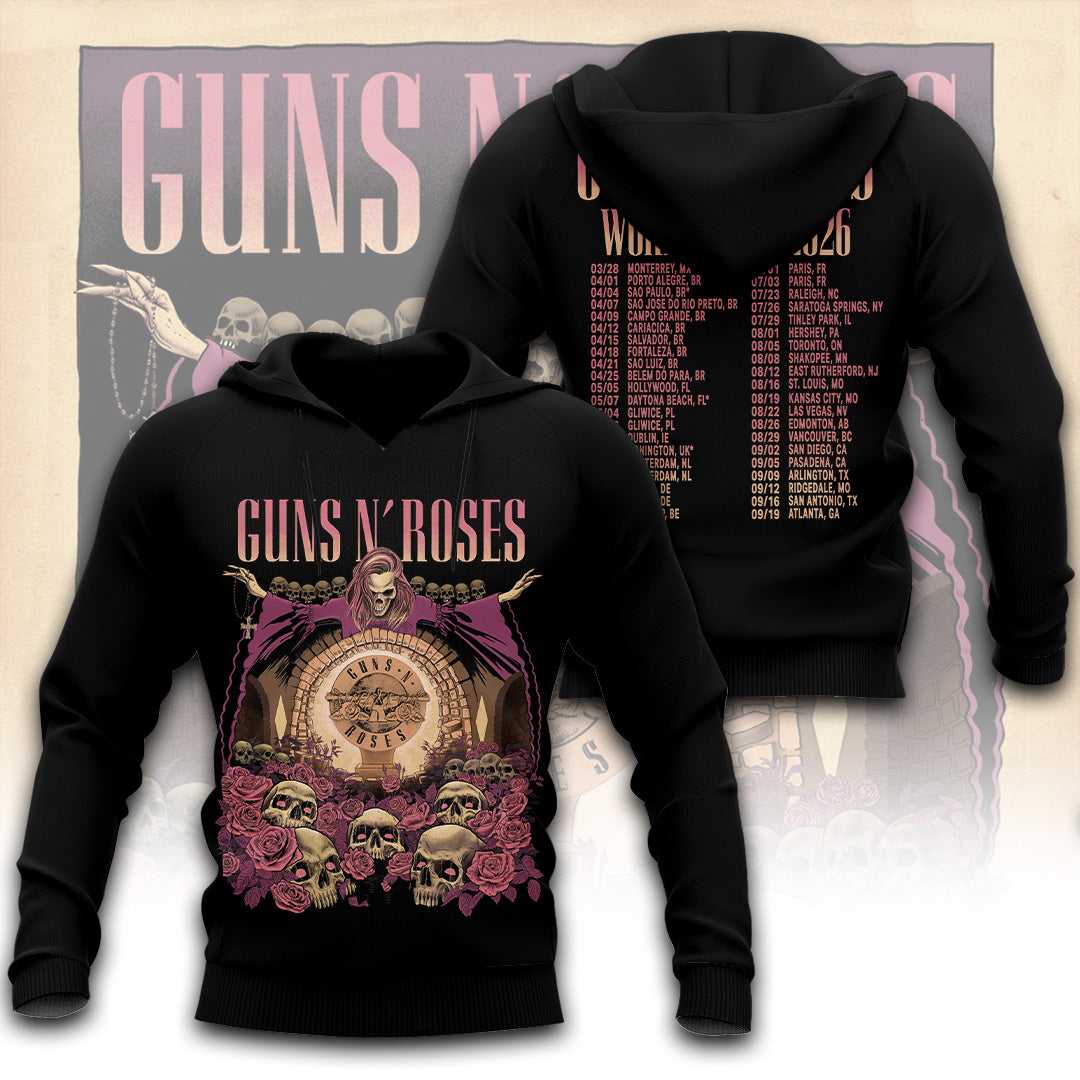 Guns N’ Roses Tour 2026 3D Apparel – TANTN24302