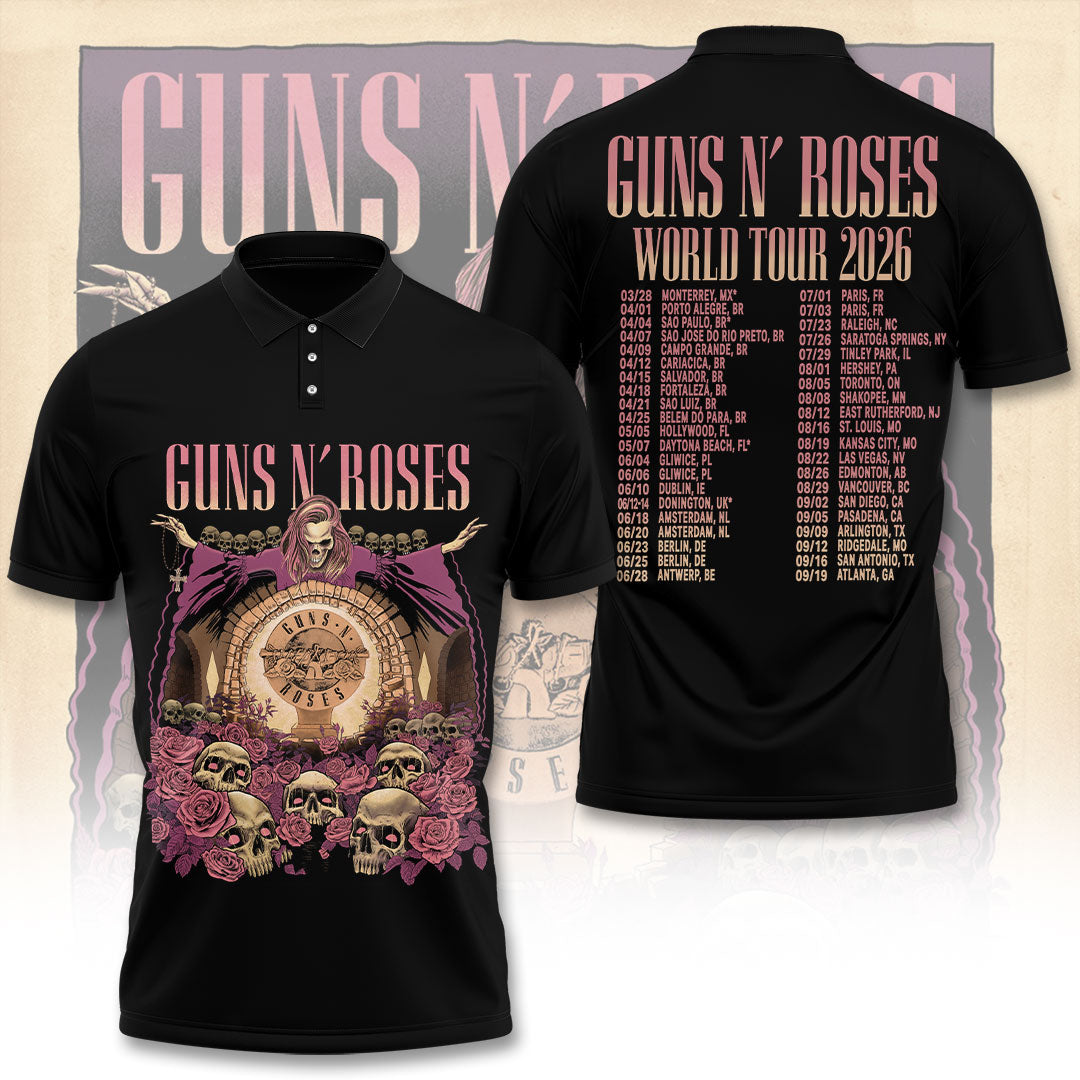 Guns N’ Roses Tour 2026 3D Apparel – TANTN24302