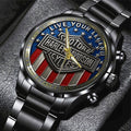 Harley Davidson Black Stainless Steel Watch - TMTHU985