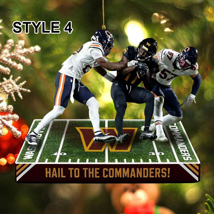 Washington Commanders Hail Mary against Chicago Bears ornament