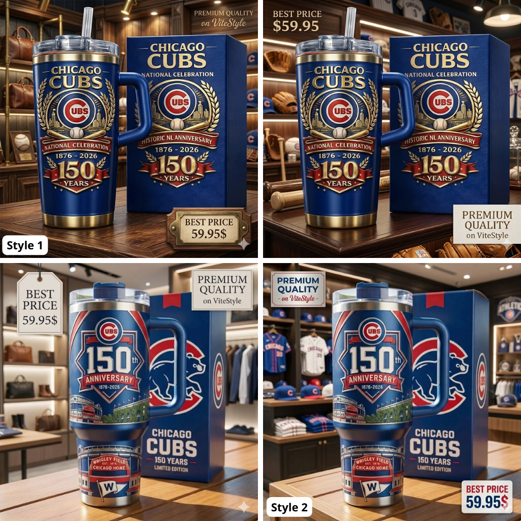 HOT Chicago Cubs 150th anniversary Stanley YETI Tumbler