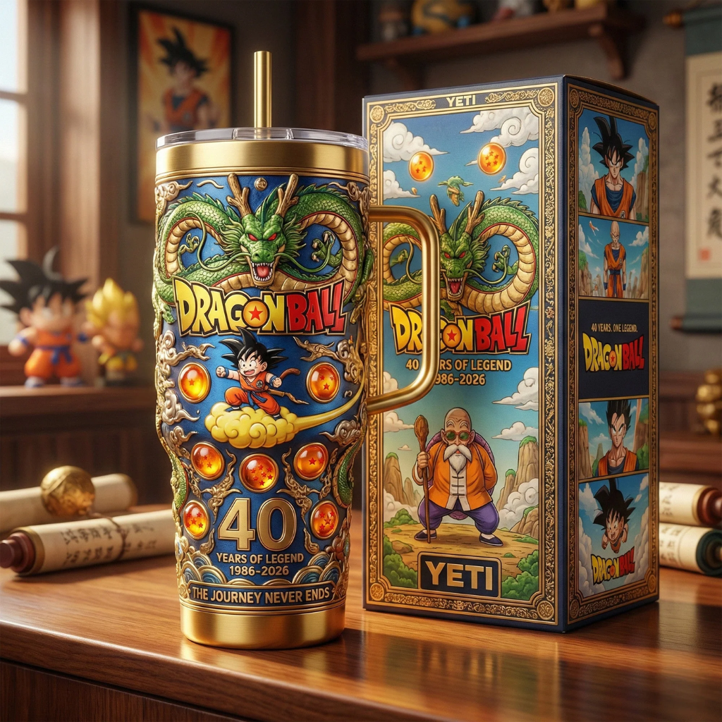 HOT Dragon Ball 40 Year Tumbler