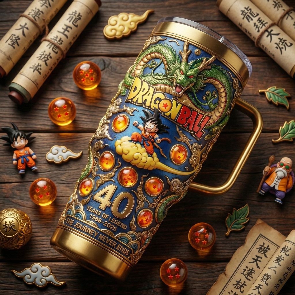 HOT Dragon Ball 40 Year Tumbler