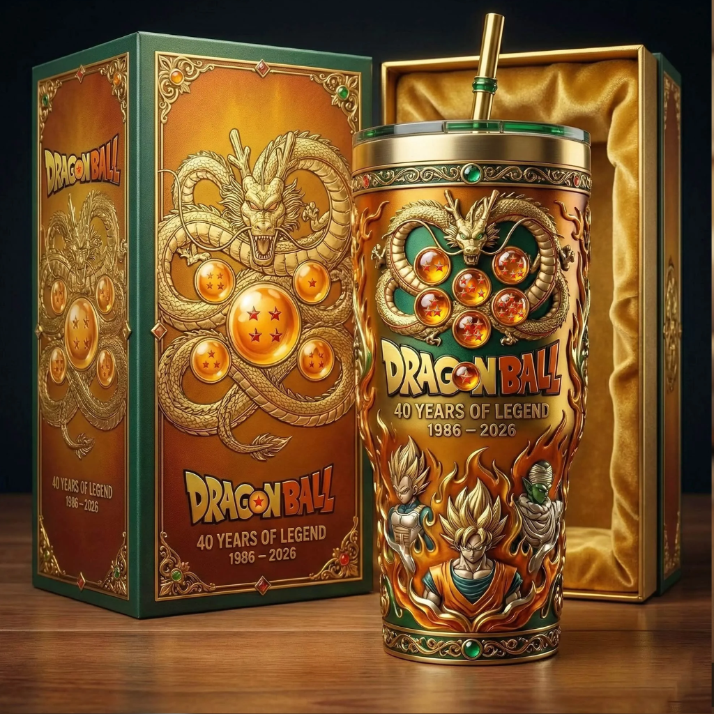 HOT Dragon Ball 40 Year Tumbler