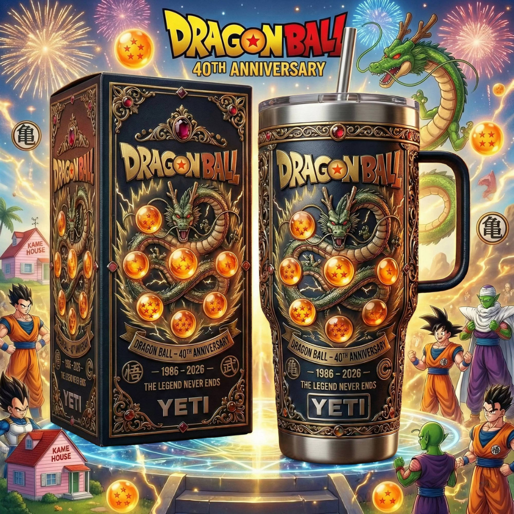 HOT Dragon Ball 40 Year Tumbler