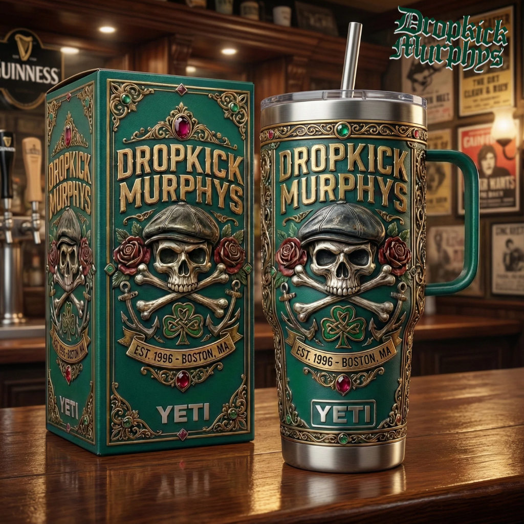HOT Dropkick Murphys Band Tumbler with Handle