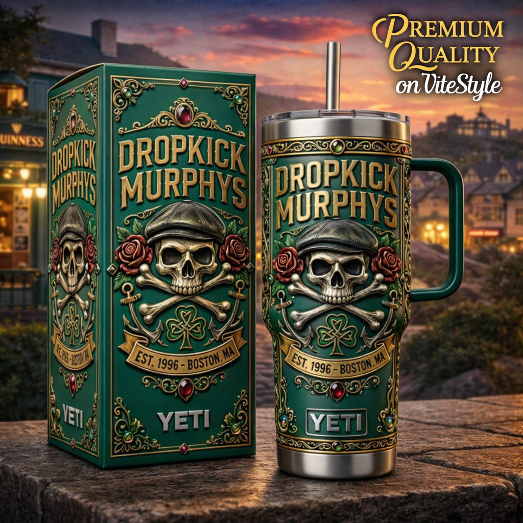 HOT Dropkick Murphys Band Tumbler with Handle