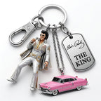 HOT Elvis Presley The King Keychain