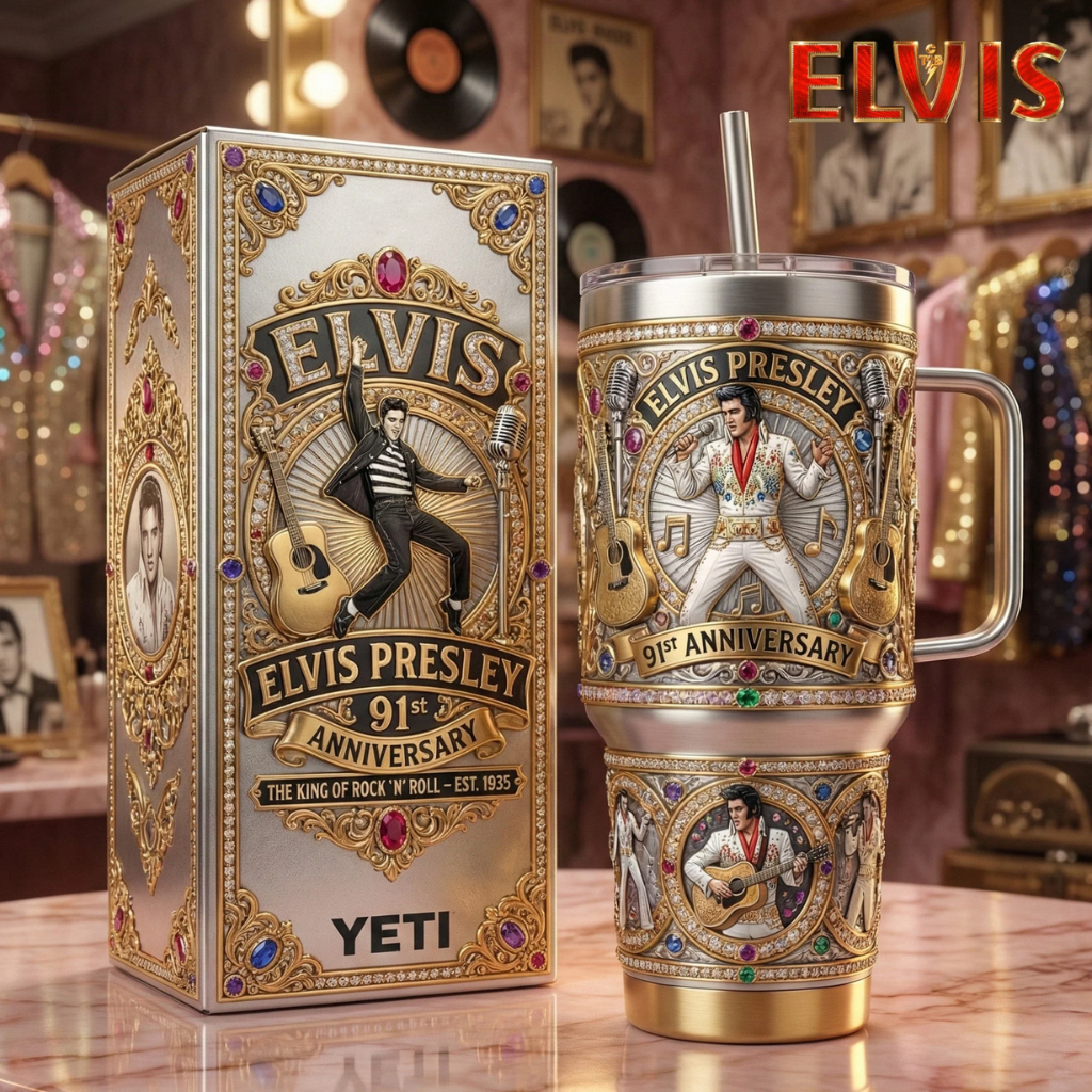 HOT Elvis Presley Tumbler with Handle