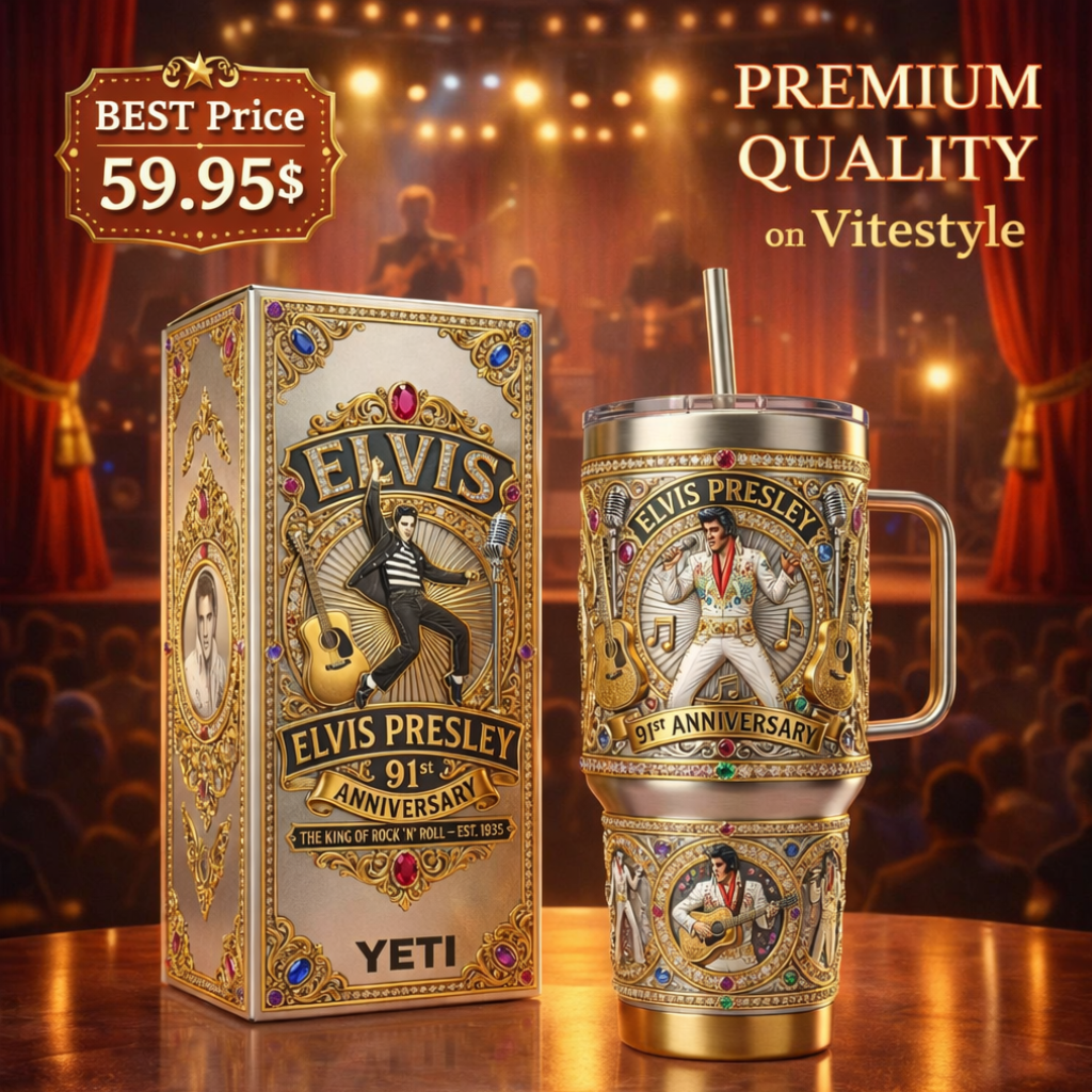 HOT Elvis Presley Tumbler with Handle
