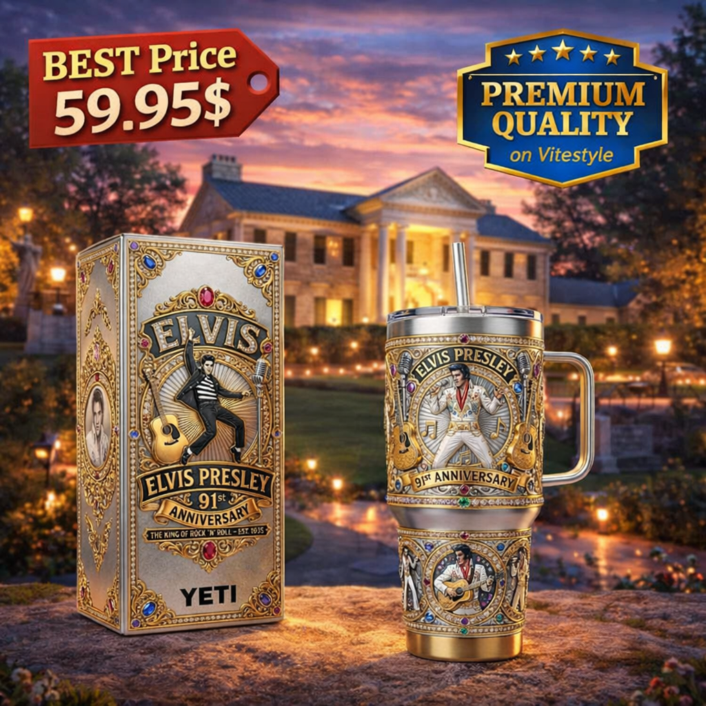 HOT Elvis Presley Tumbler with Handle