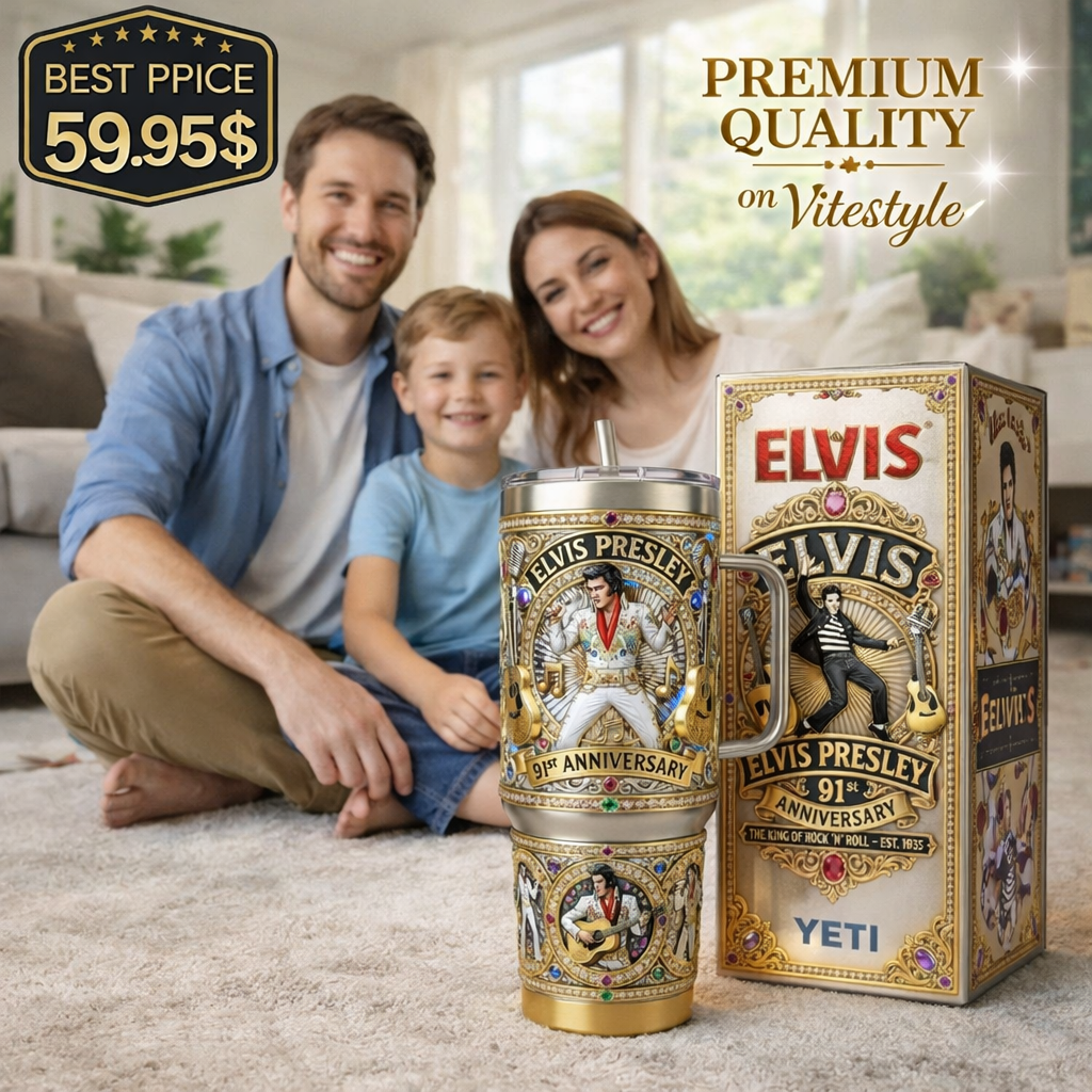 HOT Elvis Presley Tumbler with Handle