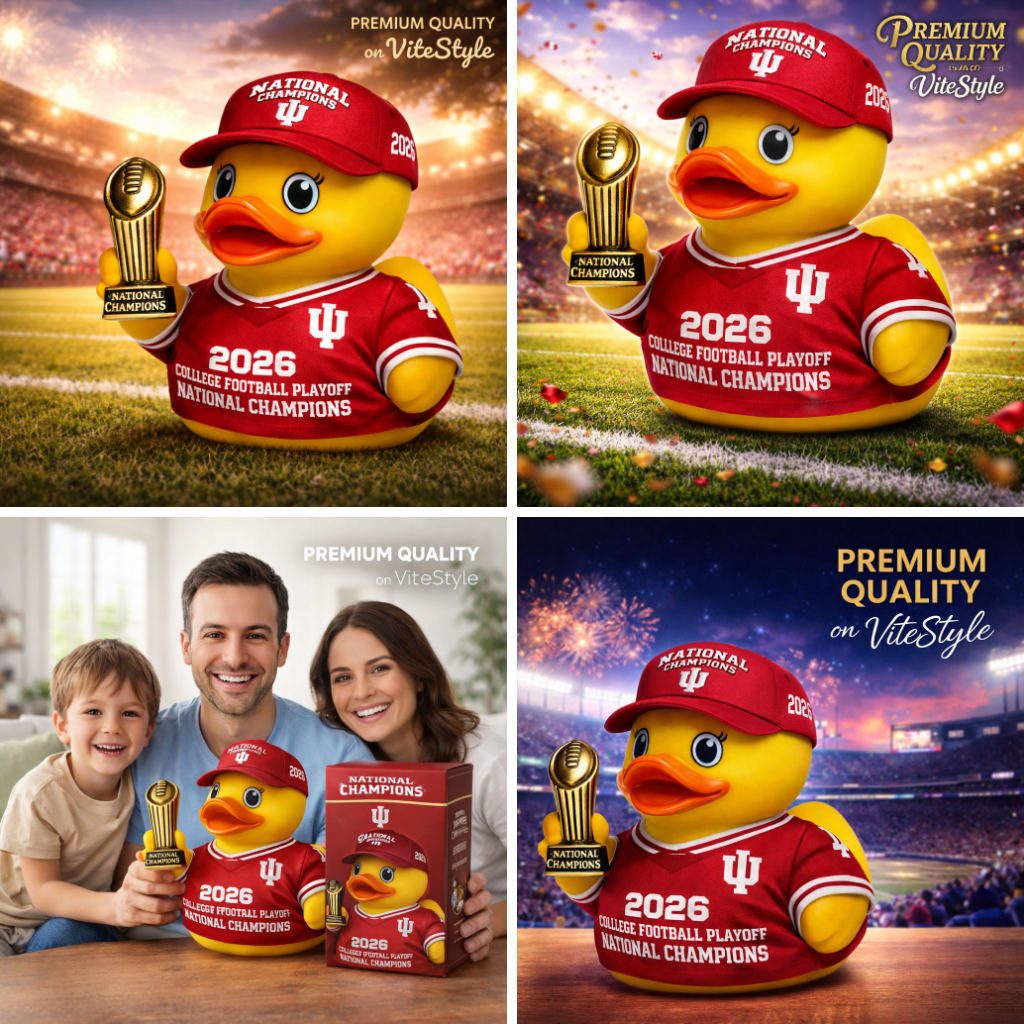 BEST Indiana Hoosiers 2026 Champions Rubber Duck