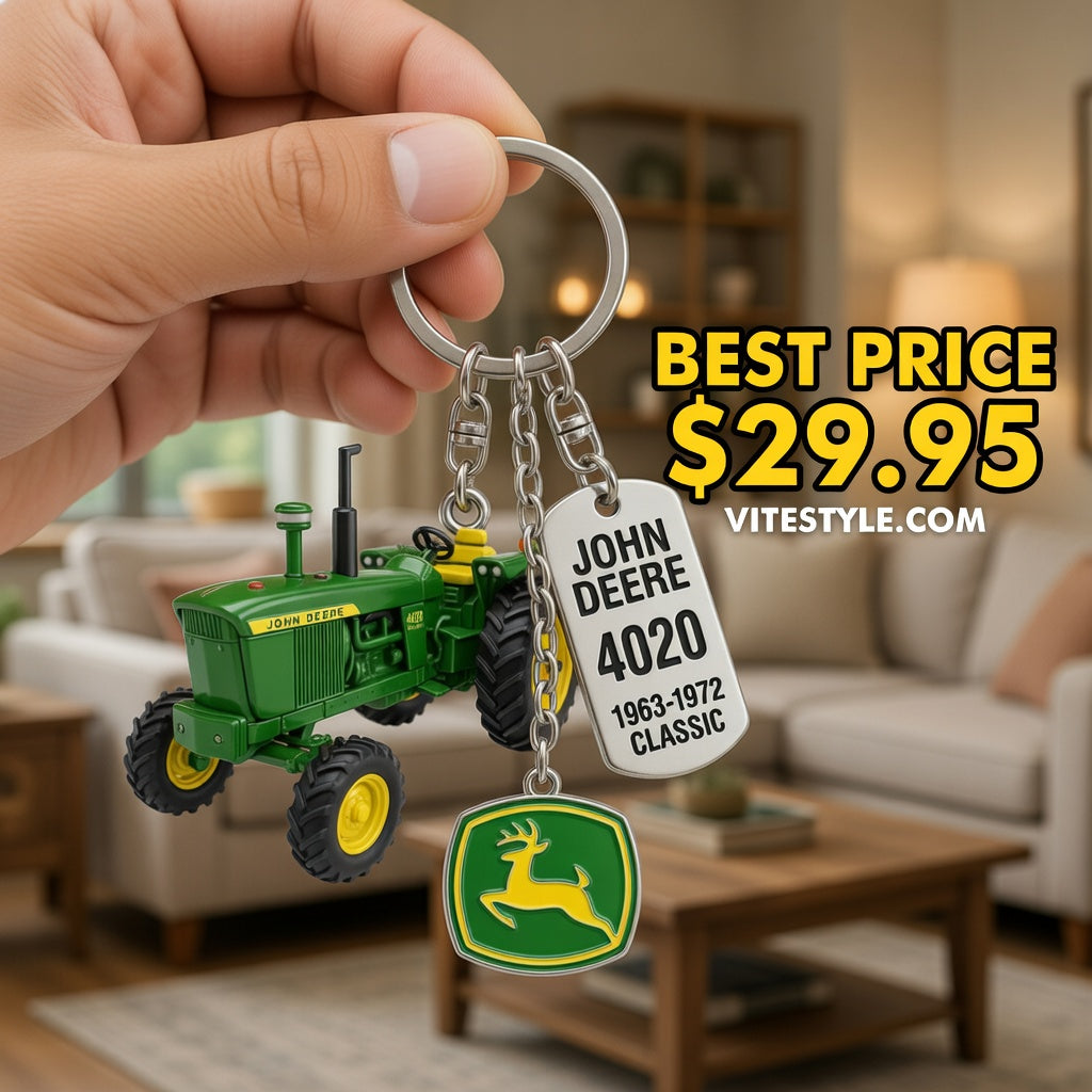 HOT John Deere 4020 Tractor Keychain