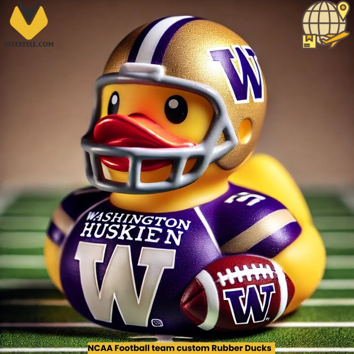 NCAA Football team custom Rubber Ducks Ornament