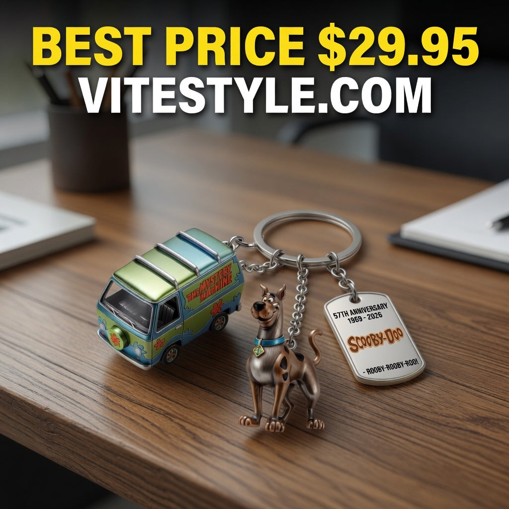 HOT Scooby-Doo 57th Anniversary Commemorative Keychain