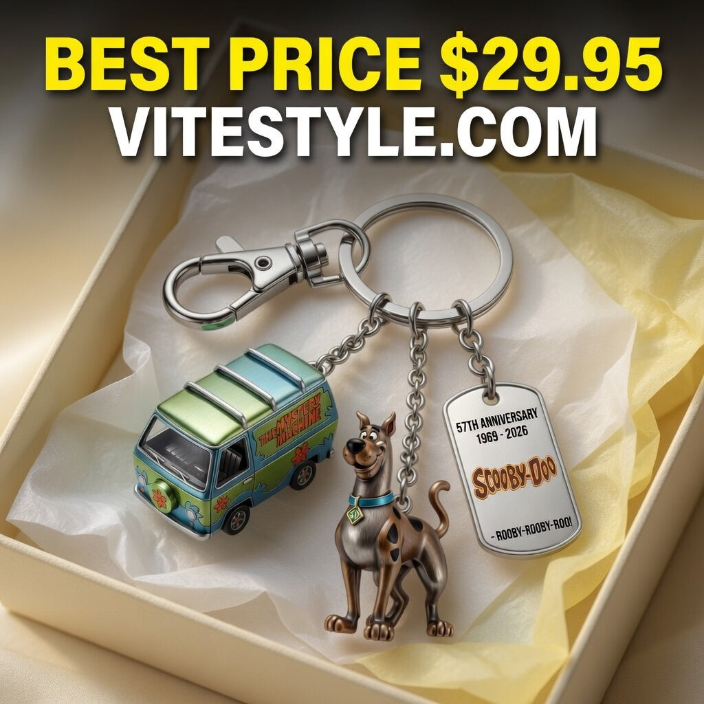HOT Scooby-Doo 57th Anniversary Commemorative Keychain