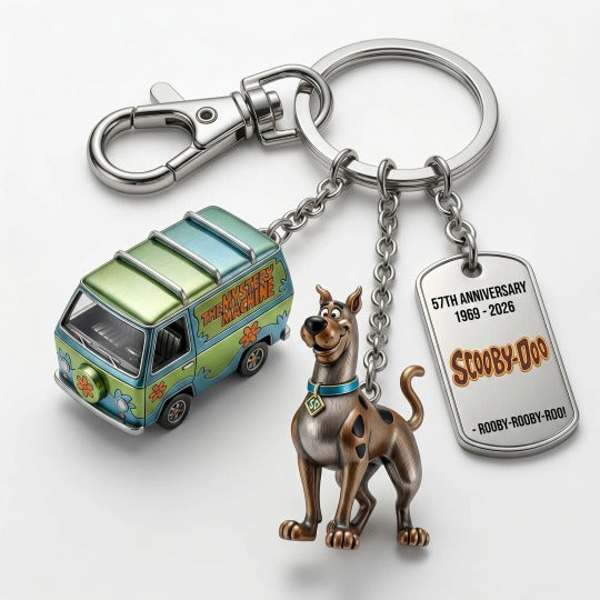 HOT Scooby-Doo 57th Anniversary Commemorative Keychain