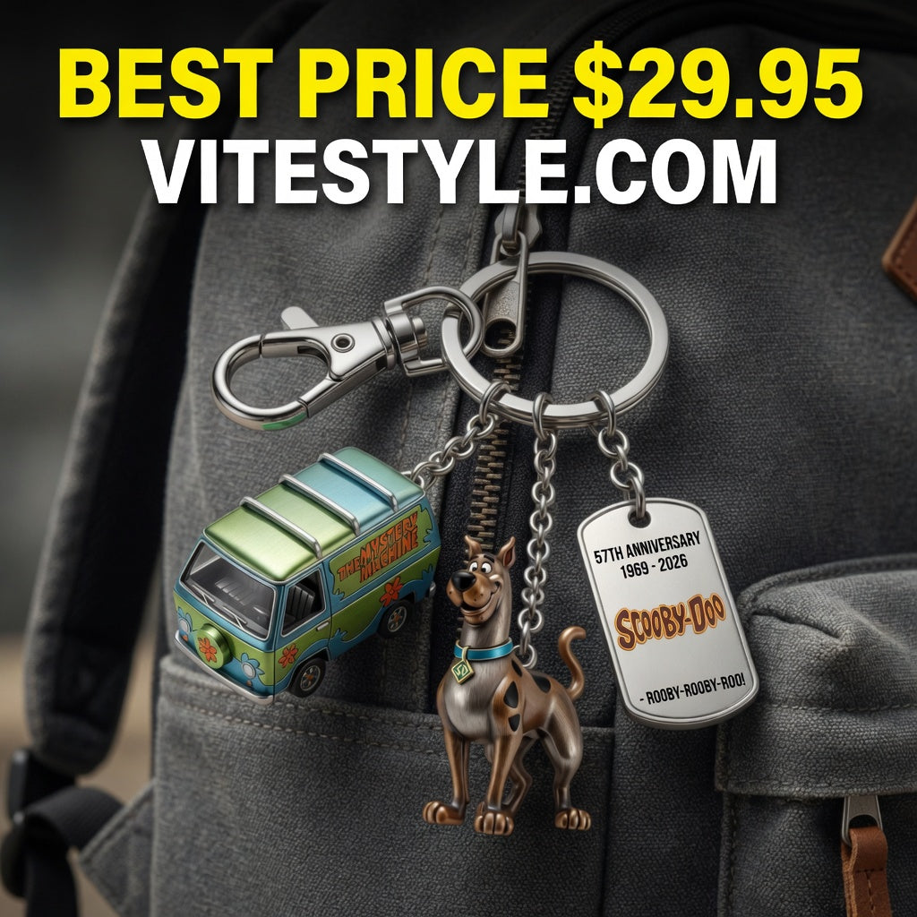HOT Scooby-Doo 57th Anniversary Commemorative Keychain
