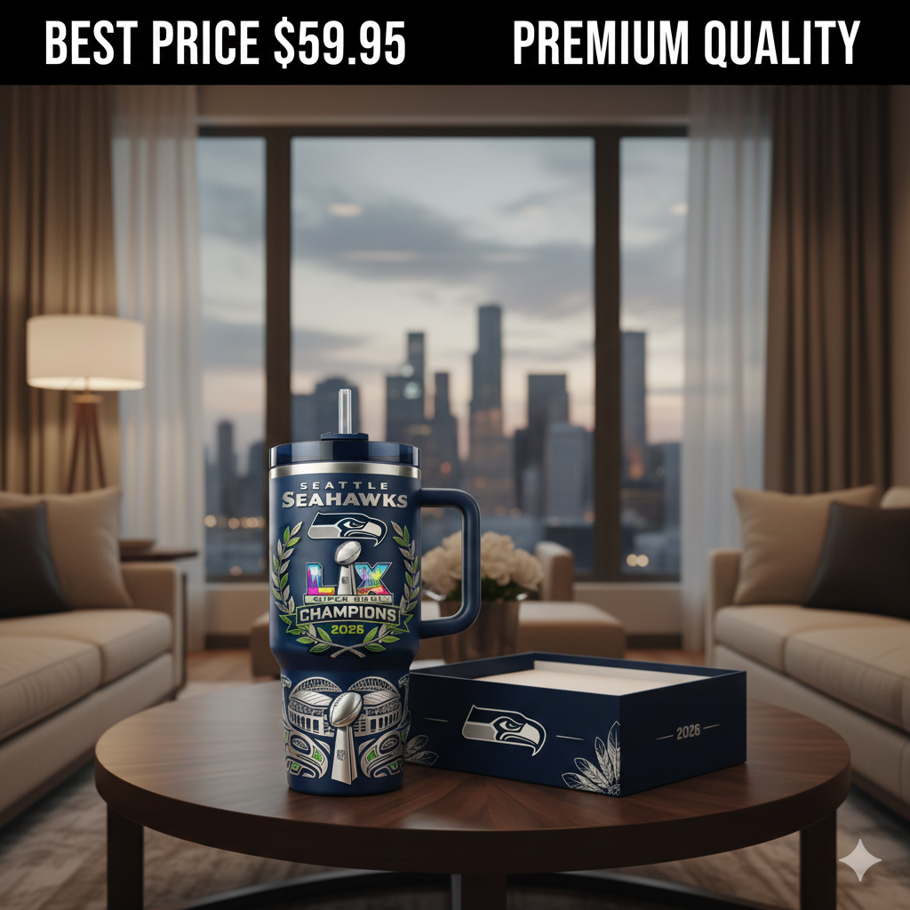 HOT Seattle Seahawks Super Bowl LX Champions YETI Tumbler