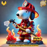 HOT Snoopy Firefighters Christmas Ornament