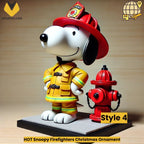 HOT Snoopy Firefighters Christmas Ornament
