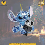 Stitch Jack Skellington Christmas Ornament