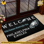 HOT Welcome This House Cheers for the Philadelphia Eagles Doormat