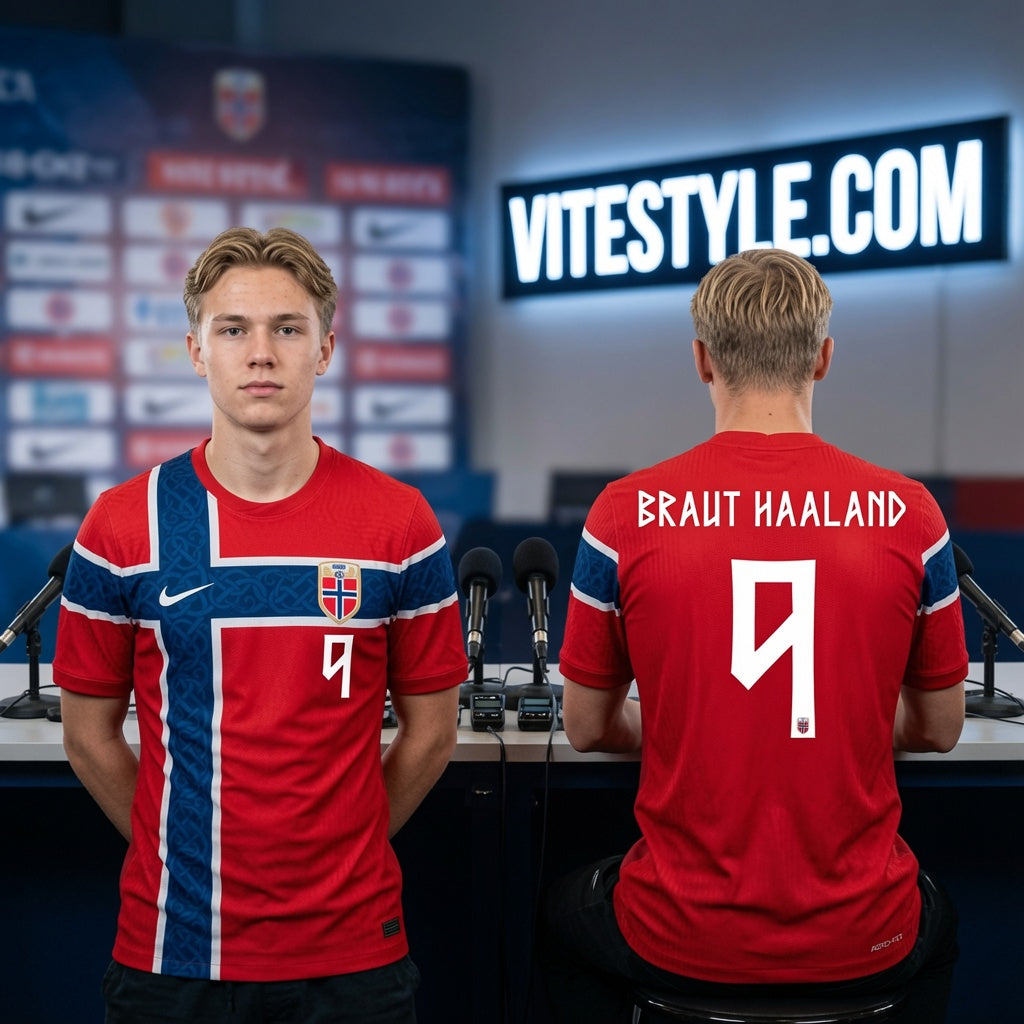 Haaland Norway World Cup Soccer Jersey