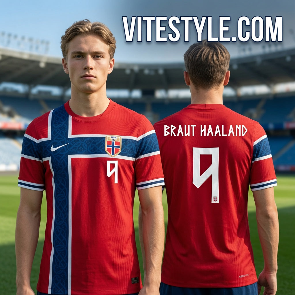 Haaland Norway World Cup Soccer Jersey
